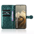 Flipové pouzdro pro Motorola Edge 60 Pro, Wallet Rhombus, zelené