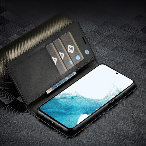 Flipové pouzdro pro Samsung Galaxy A56, Carbon LC.IMEEKE, černé
