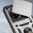 Pouzdro pro Xiaomi Poco F7 Ultra, CamShield Slide, stříbrné