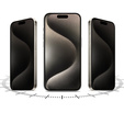 2 x Fólie na ochranu soukromí pro iPhone 15, ERBORD Anti-Spy Hydrogel