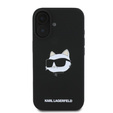 Pouzdro Karl Lagerfeld Silicone Choupette Head Print pro iPhone 16