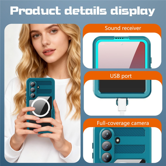 Vodotěsné pouzdro REDPEPPER pro Samsung Galaxy S26, modré
