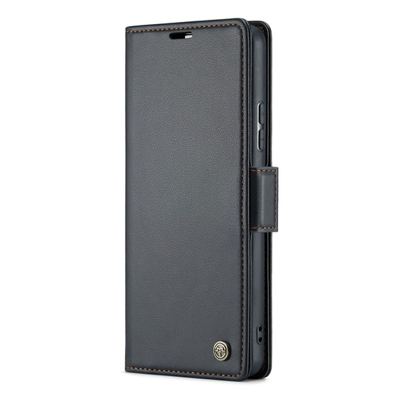 Flipové pouzdro CASEME pro Samsung Galaxy A54 5G, Litchi Wallet, černé