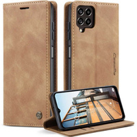 Pouzdro CASEME pro Samsung Galaxy M33 5G, Leather Wallet Case, hnědé