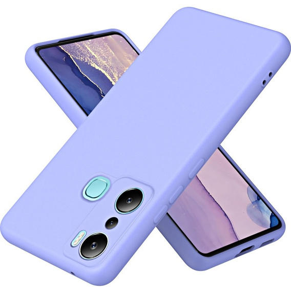 Pouzdro pro Infinix Hot 20i, Silicone Lite, fialové