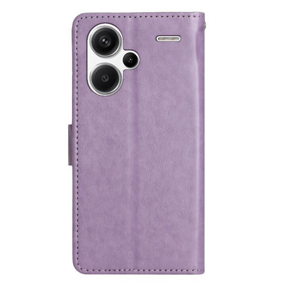 Klopové pouzdro pro Xiaomi Redmi Note 13 Pro+, Butterfly, fialové