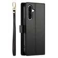 Klopové pouzdro pro Samsung Galaxy A56 5G, Wallet Zipper Pocket, černé