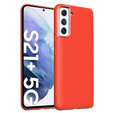Pouzdro pro Samsung Galaxy S21+ Plus, Silicone Lite, červené