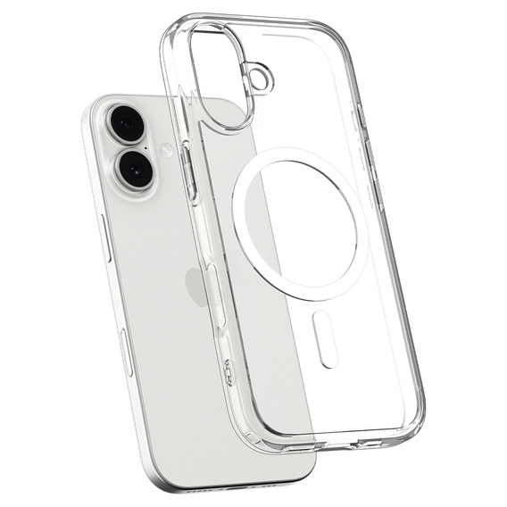 Spigen Ultra Hybrid MagSafe pouzdro pro iPhone 17, čiré/bílé
