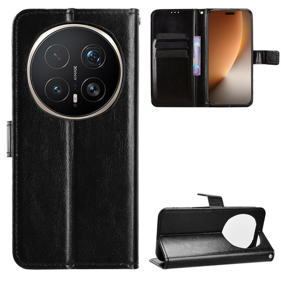 Pouzdro s klopou Crazy Horse Wallet pro Honor Magic 8 Pro