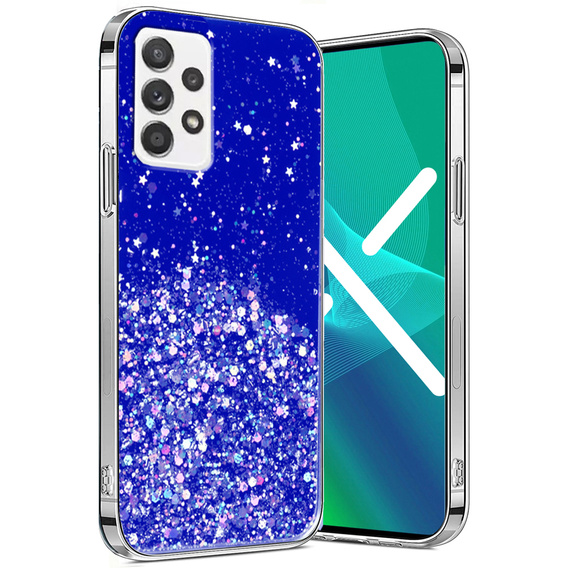 Pouzdro pro Samsung Galaxy A32 5G, Glittery, modré