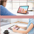 Pouzdro pro iPad 10.9" 2022 (10 gen.), Smartcase Hybrid, se slotem na stylus, Marble růžové