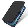 Pouzdro Dux Ducis pro iPhone 17, Skin Pro, s klopou, s přihrádkou na kartu, černé