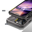Pouzdro pro iPhone 16 Pro, pancéřované se stojánkem a deskou na rukojeť, šedé