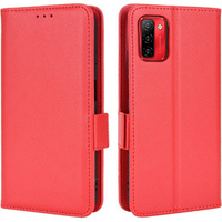 Klopové pouzdro pro Ulefone Note 12P, Wallet Litchi Magnet, červené