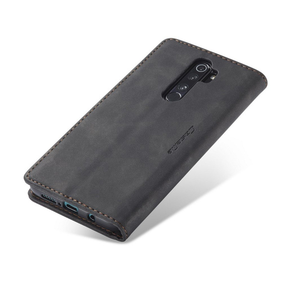 Pouzdro CASEME pro Xiaomi Redmi Note 8 Pro, Leather Wallet Case, černé