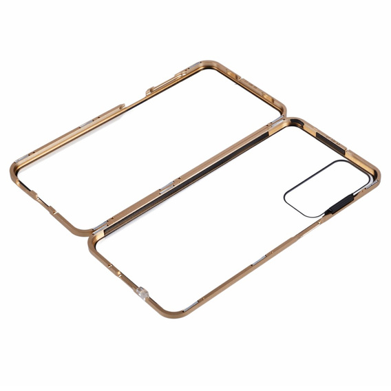 Pouzdro pro Samsung Galaxy A16, Magnetic Dual Glass, zlaté