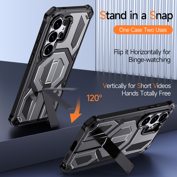 Ochranné pouzdro s podstavcem kompatibilní s MagSafe pro Samsung Galaxy S26 Ultra