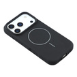Silikonové pouzdro pro iPhone 17 Pro Max, pro MagSafe, proti nárazu, černé