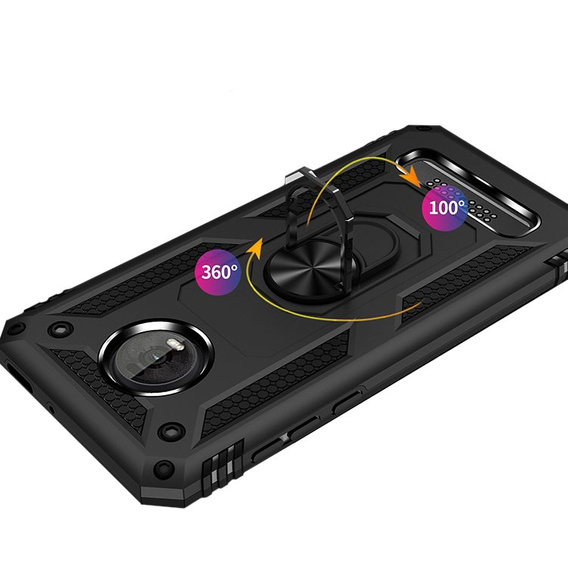 Pancéřové pouzdro pro Motorola Moto E5 / G6 Play, Nox Case Ring, černé