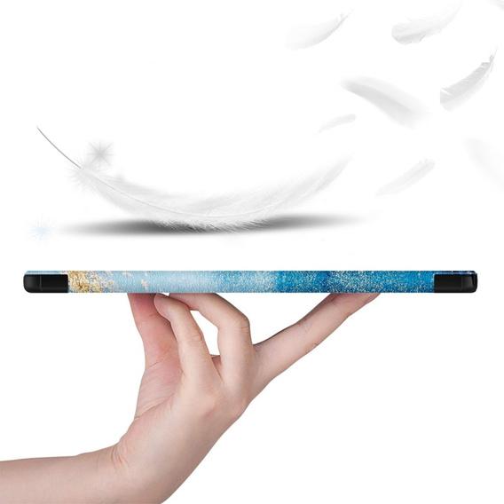 Pouzdro pro Samsung Galaxy Tab A9+, Smartcase, wave