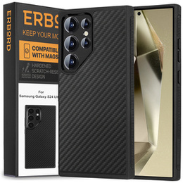 Pouzdro pro Samsung Galaxy S24 Ultra, ERBORD KevlarGuard, černé