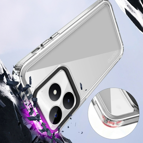 Pouzdro pro Realme GT 6 / 6T, Fusion Hybrid, průhledné