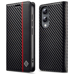 Flipové pouzdro pro Samsung Galaxy S25 Edge, Carbon LC.IMEEKE, černé