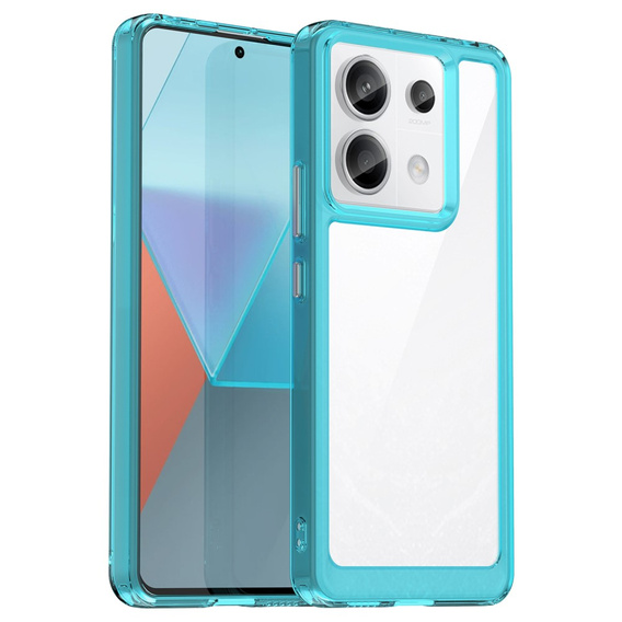 Pouzdro pro Xiaomi Redmi Note 13 Pro 5G, Fusion Hybrid, transparentní / modré