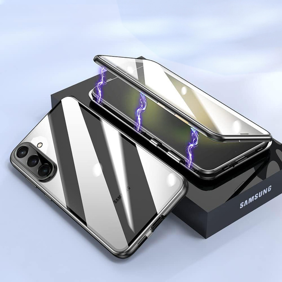 Pouzdro pro Samsung Galaxy A26, Magnetic Dual Glass, černé