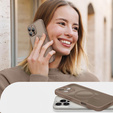 Pouzdro pro iPhone 16 Pro, pro MagSafe, ERBORD Matt Case, desert titanium + sklo na displej