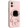 Pouzdro pro Motorola Moto G53 5G, Astronaut, růžové rose gold