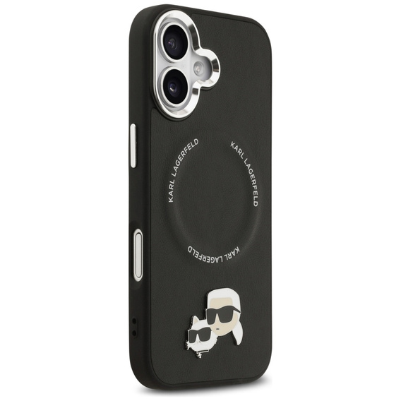 Pouzdro Karl Lagerfeld Karl & Choupette Heads Pins & Logo MagSafe pro iPhone 17
