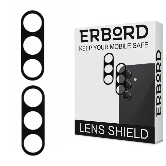 2x tvrzené sklo ERBORD pro kameru na Samsung Galaxy A54 5G, černé