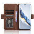 Klopové pouzdro pro Honor Magic 6 Pro 5G, Card Slot, hnědé