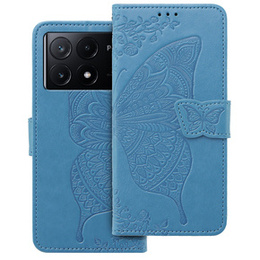 Klopové pouzdro pro Xiaomi Poco X6 Pro 5G, Butterfly, fialové