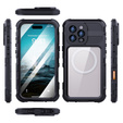 Vodotěsné pouzdro IP68 pro iPhone 16 Pro Max, SHELLBOX MagSafe, černé