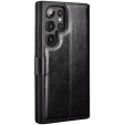 Flipové pouzdro pro Samsung Galaxy S25 Ultra, QIALINO Leather Wallet, černé