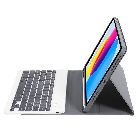 Pouzdro + klávesnice iPad 10.9 2022 10 Gen, Pen Slot, fialové