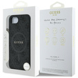 Pouzdro GUESS pro iPhone 16E, 4G Ring Classic Logo, černé