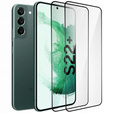 2x tvrzené sklo pro Samsung Galaxy S22+ Plus, ERBORD 3D pro celý displej