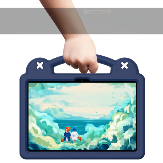 Dětské pouzdro pro Lenovo Tab TB311FU, Cute Patterns, se stojánkem, námořnicky modré