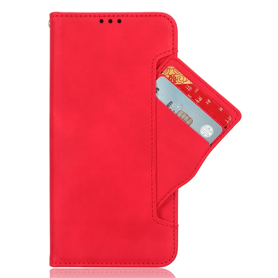 Klopové pouzdro pro Realme 12 Pro 5G / 12 Pro+ 5G, Card Slot, červené