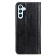 Pouzdro pro Samsung Galaxy A35 5G, Wallet Litchi Leather, černé