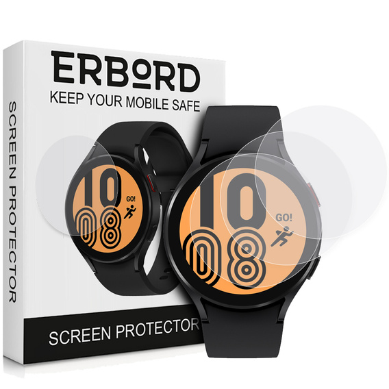 3x ERBORD Hydrogelová fólie pro Samsung Galaxy Watch 4 44mm