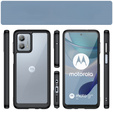 Pouzdro pro Motorola Moto G53 5G, Fusion Hybrid, transparentní / černé