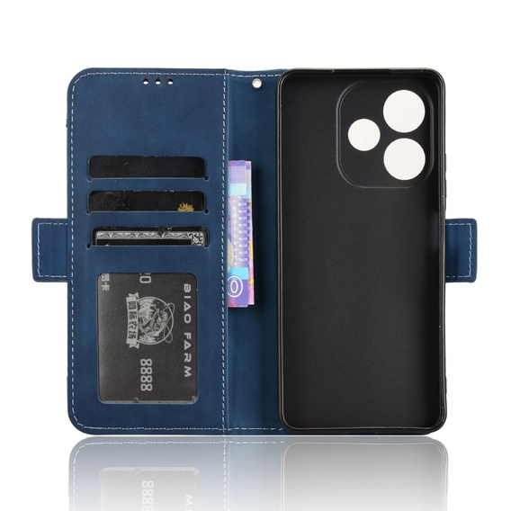 Klopové pouzdro pro Oppo A5 Pro 5G, Card Slot, námořnicky modré