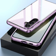 Pouzdro pro Samsung Galaxy S24 FE, Magnetic Dual Glass, fialové