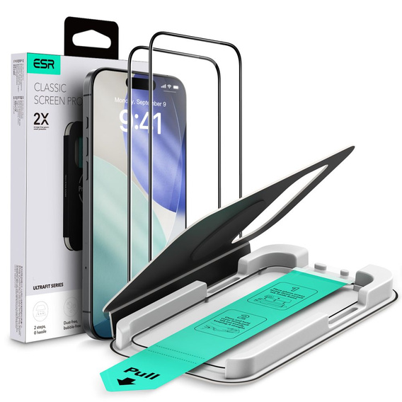 ESR UltraFit tvrzené sklo (2 balení) pro iPhone 17 Pro