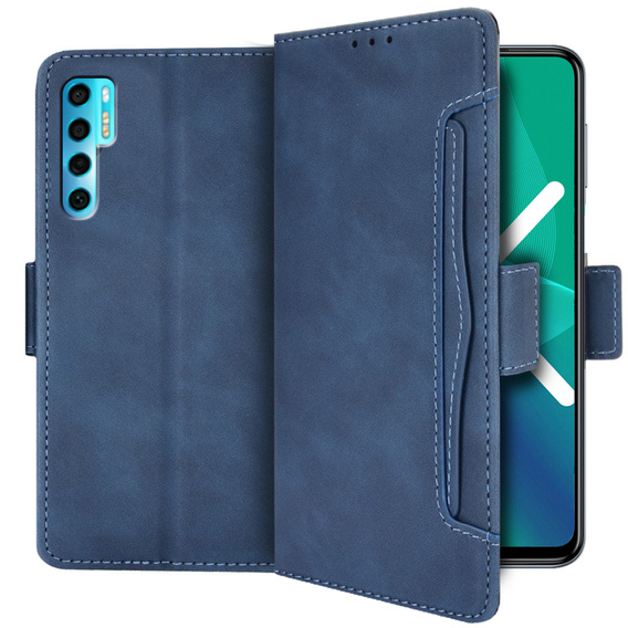 Klopové pouzdro pro TCL 20 Pro 5G, Card Slot, modré